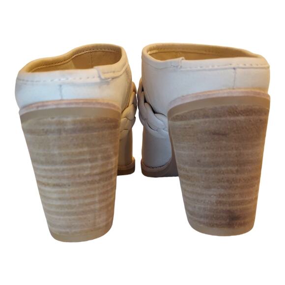 Dolce Vita Surla Ivory Braided Vamp Leather Womens US 7 Mule Festival Boho New - Picture 7 of 16